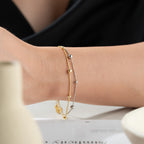 BICOLOR ARMBAND aus 925 Silber - Eleganter Armband - AURIME