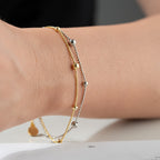 BICOLOR ARMBAND aus 925 Silber - Eleganter Armband - AURIME