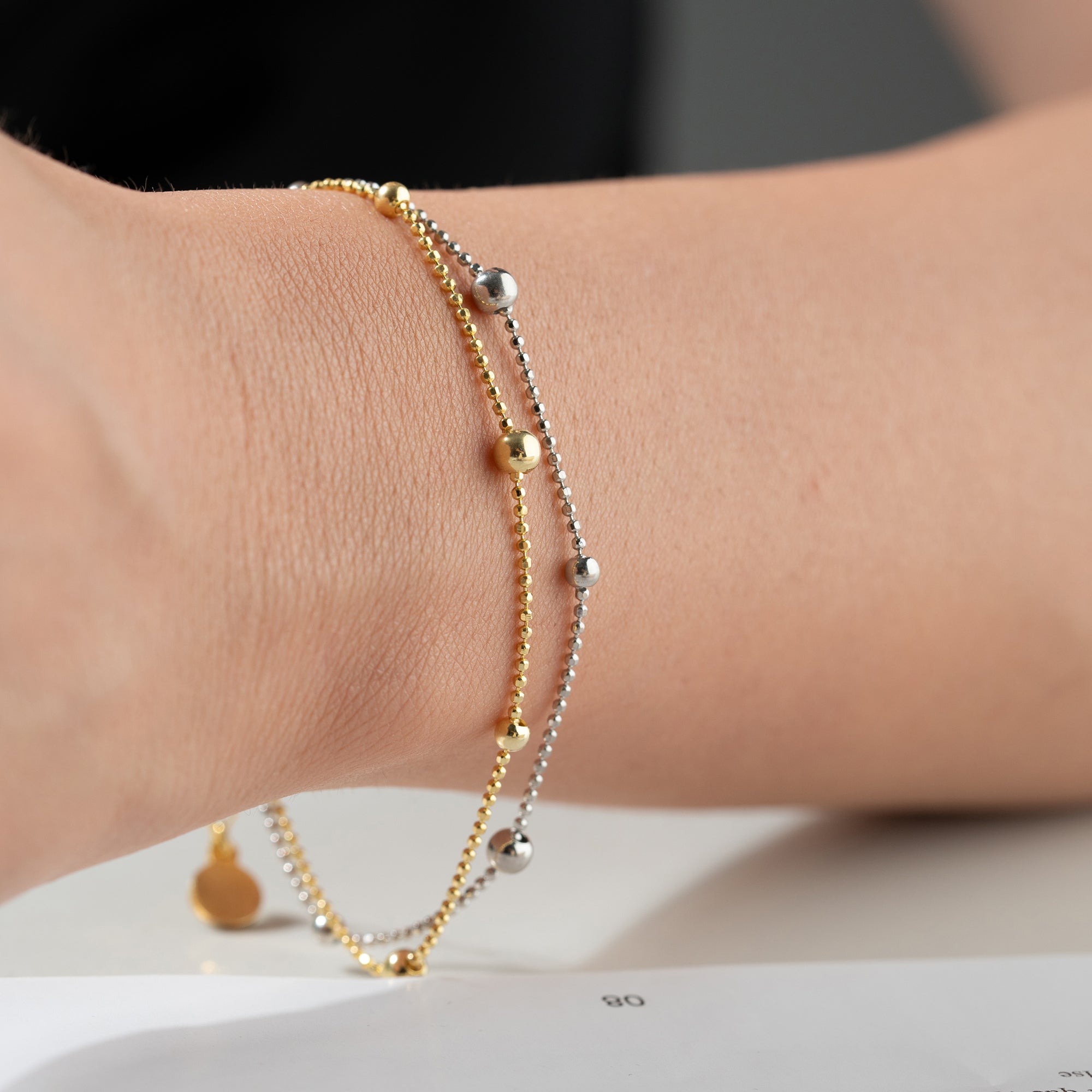 BICOLOR ARMBAND | 925 SILBER