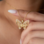 FINE BUTTERFLY HALSKETTE | 925 SILBER