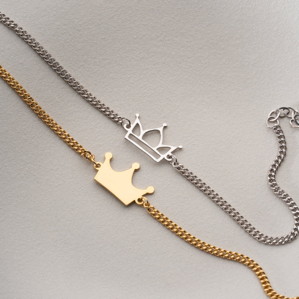 KÖNIG & KONIGIN PARTNERARMBAND | 925 SILBER