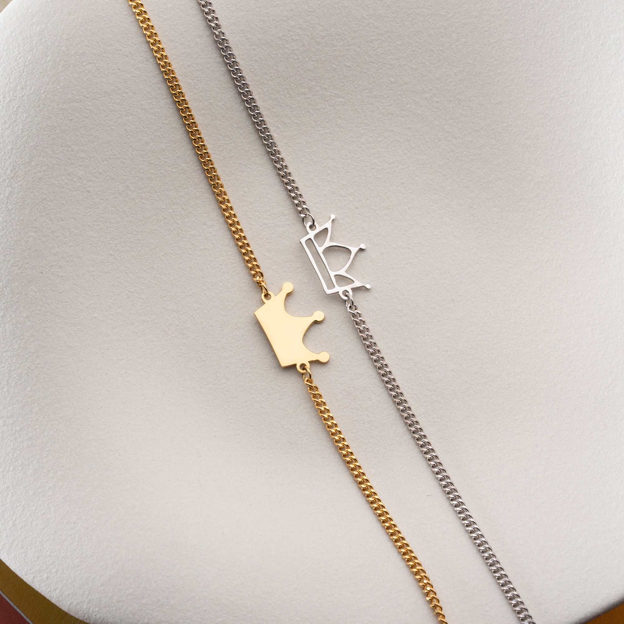 KÖNIG & KONIGIN PARTNERARMBAND | 925 SILBER