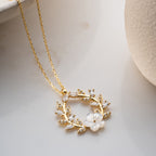PERLMUTTBLUME HALSKETTE | 925 SILBER