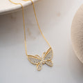 BUTTERFLY ZIRKONIA HALSKETTE II | 925 SILBER
