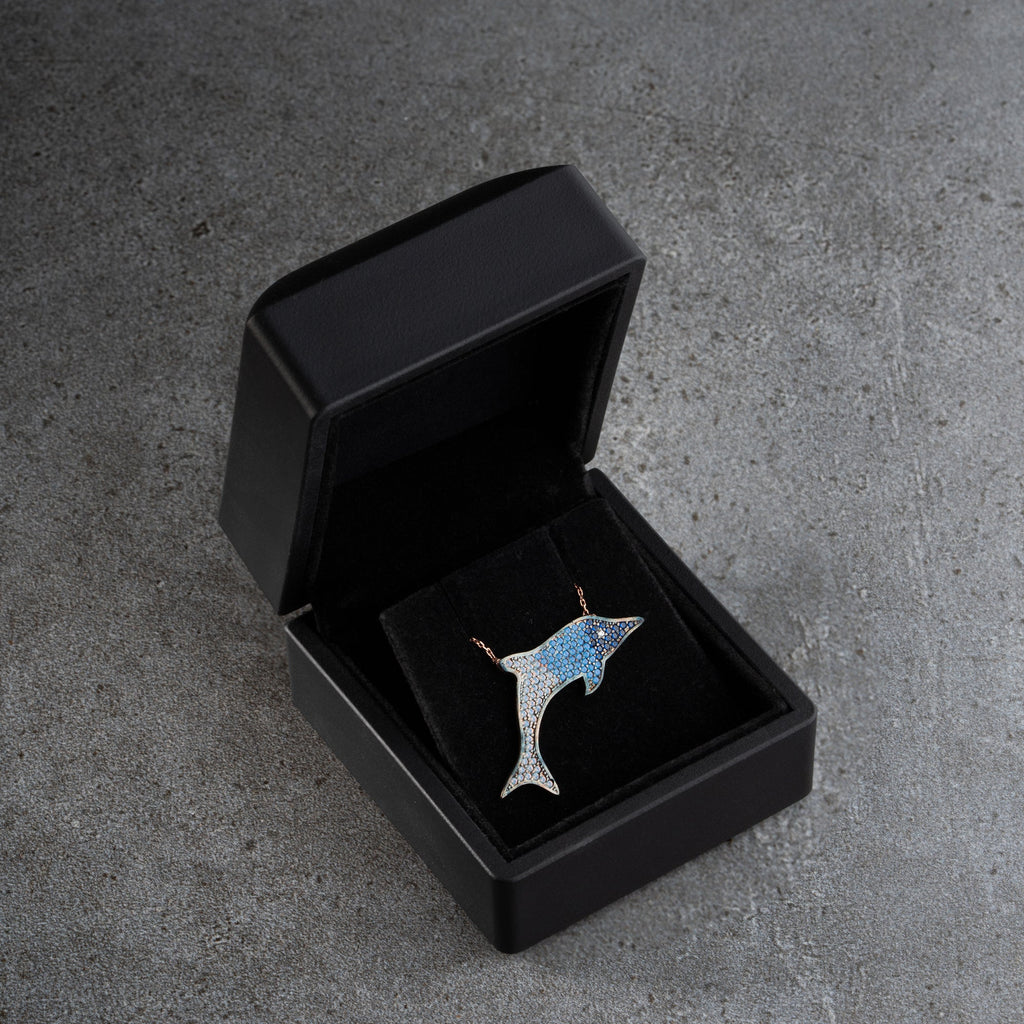 DOLPHIN HALSKETTE aus 925 Silber - Eleganter Halskette - AURIME