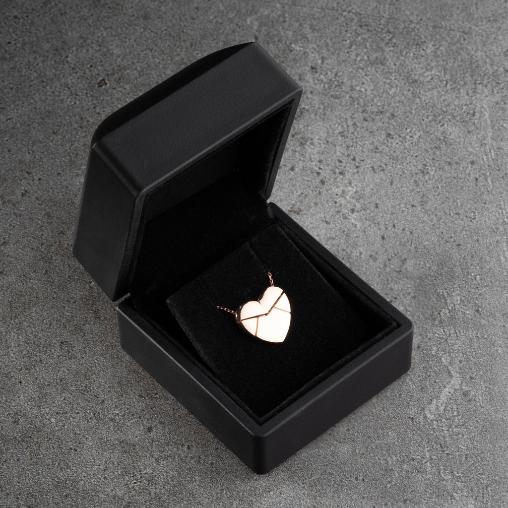 HERZ GRAVUR HALSKETTE | 925 SILBER