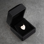 HERZ GRAVUR HALSKETTE aus 925 Silber - Eleganter Halskette - AURIME