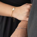 KÖNIG & KONIGIN PARTNERARMBAND | 925 SILBER