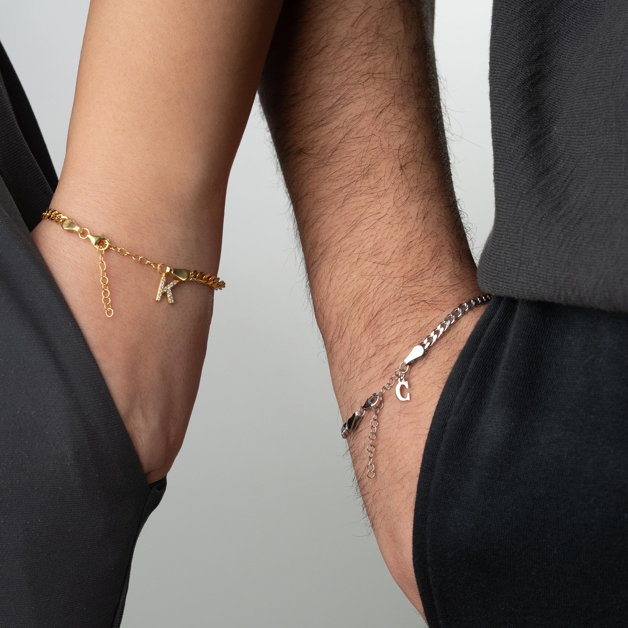 XXL GOURMET PARTNERARMBÄNDER | 925 SILBER