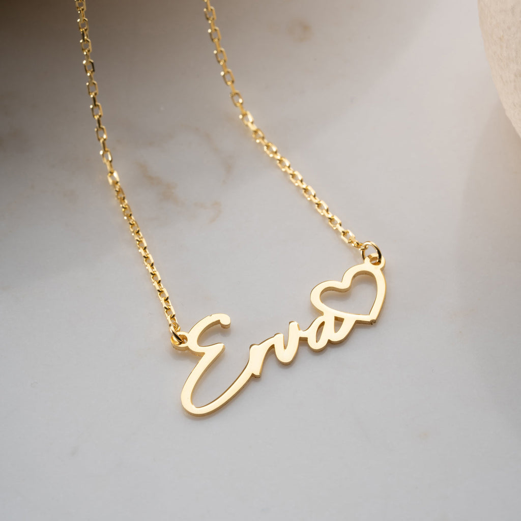 HERZ NAMENSKETTE | 925 SILBER