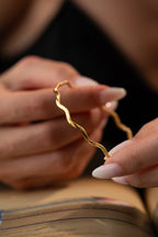 ZIKZAK AJDA ARMREIFEN aus 925 Silber - Hochwertiger Schmuck - AURIME