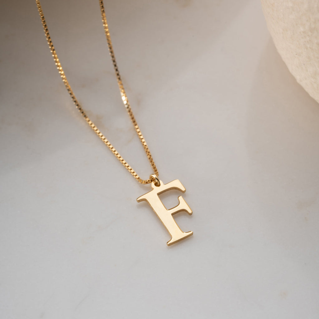 ELEGANTE BUCHSTABEN HALSKETTE | 925 SILBER