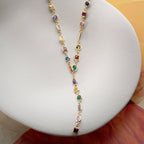 COLORFULL Y KETTE aus 925 Silber - Eleganter Halskette - AURIME