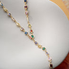COLORFULL Y KETTE aus 925 Silber - Eleganter Halskette - AURIME