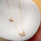 BUTTERFLY DUO NECKLACE aus 925 Silber - Hochwertiger Schmuck - AURIME