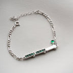 MISO GREEN ARMBAND | 925 SILBER