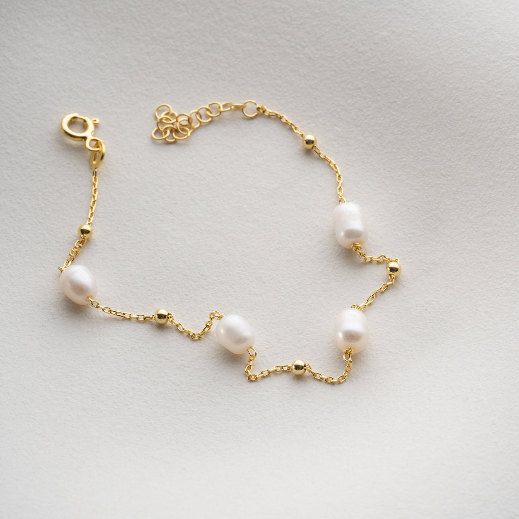 ZAEN PEARL ARMBAND aus 925 Silber - Eleganter Armband - AURIME