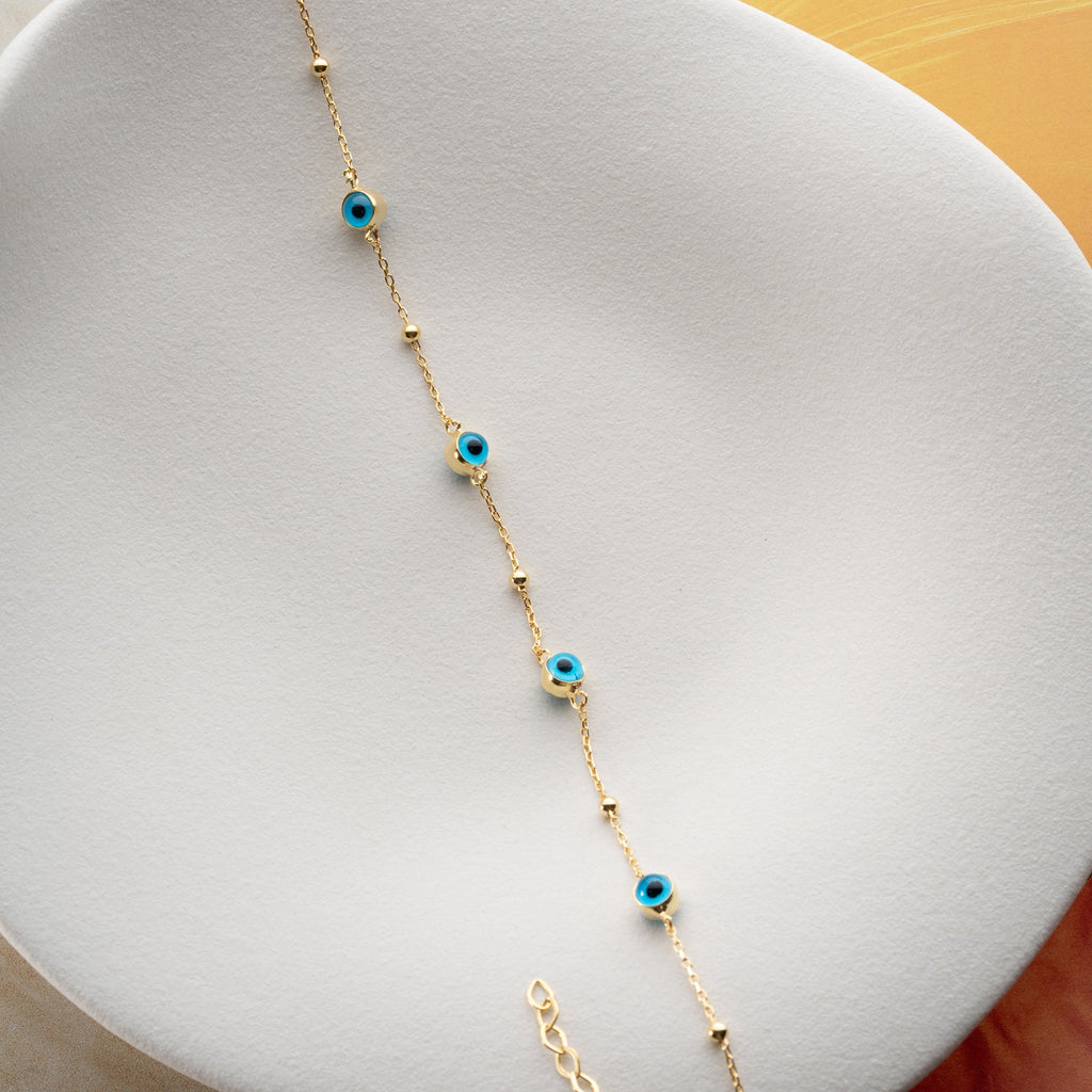 BULLET NAZAR ARMBAND aus 925 Silber - Eleganter Armband - AURIME