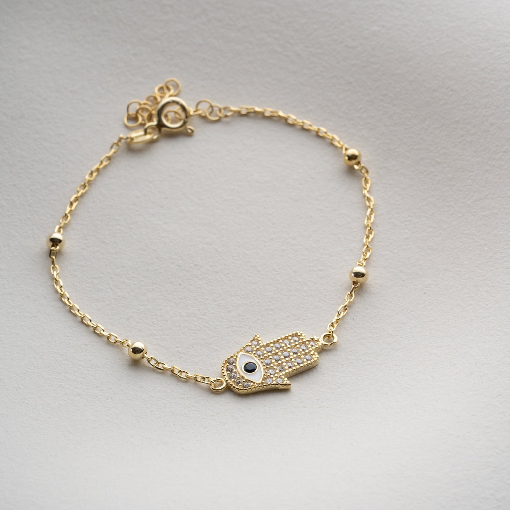 FATIMAS HAND DORIKA ARMBAND aus 925 Silber - Eleganter Armband - AURIME