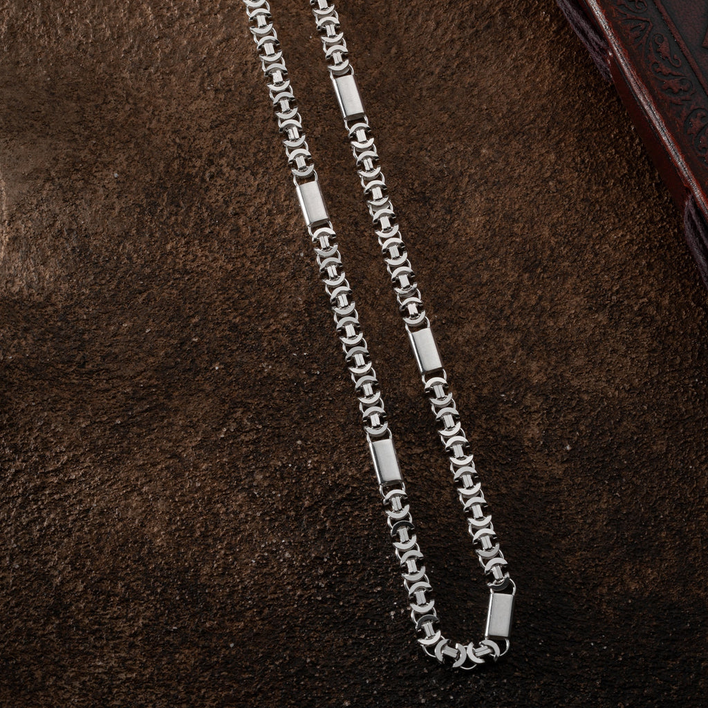 PLATTENKÖNIGSKETTE FLACH SET 6 MM aus 925 Silber - Eleganter Halskette - AURIME