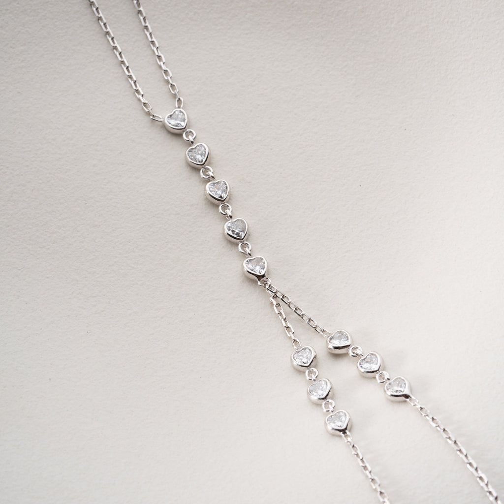 MIVE HEART HANDKETTE aus 925 Silber - Eleganter Halskette - AURIME