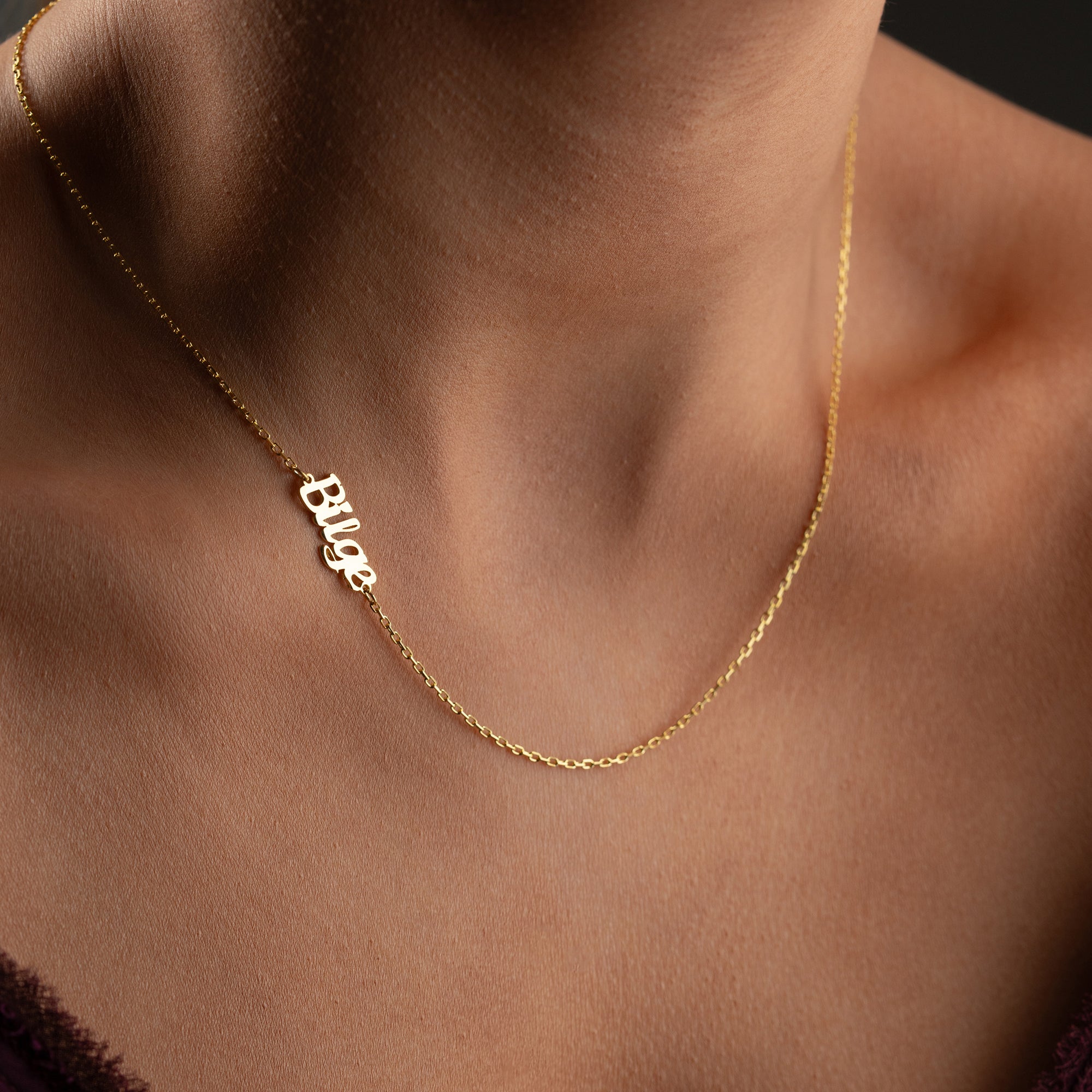 MINIMAL NAMENS HALSKETTE | 925 SILBER