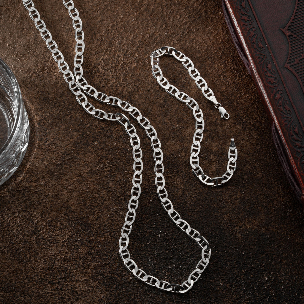 CUBAN LINK SET aus 925 Silber - Eleganter Schmuckset - AURIME