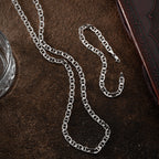 CUBAN LINK SET aus 925 Silber - Eleganter Schmuckset - AURIME