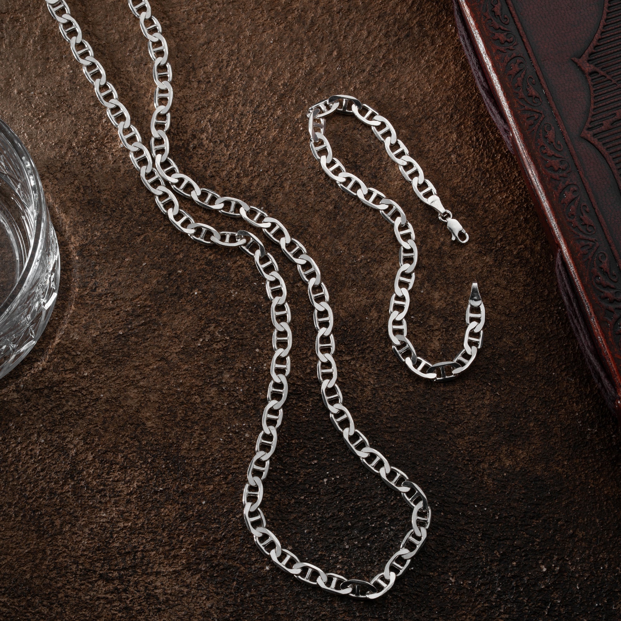 CUBAN LINK SET aus 925 Silber - Eleganter Schmuckset - AURIME