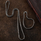 OVAL KÖNIGSKETTE 2 MM SET aus 925 Silber - Eleganter Halskette - AURIME