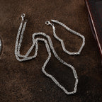 KÖNIGSKETTE MIT STRASSSTEIN 4 mm SET aus 925 Silber - Eleganter Halskette - AURIME