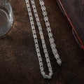 Käfigkette Set aus 925 Silber von AURIME, detailreiche Kette mit Käfigdesign, glänzend und elegant.