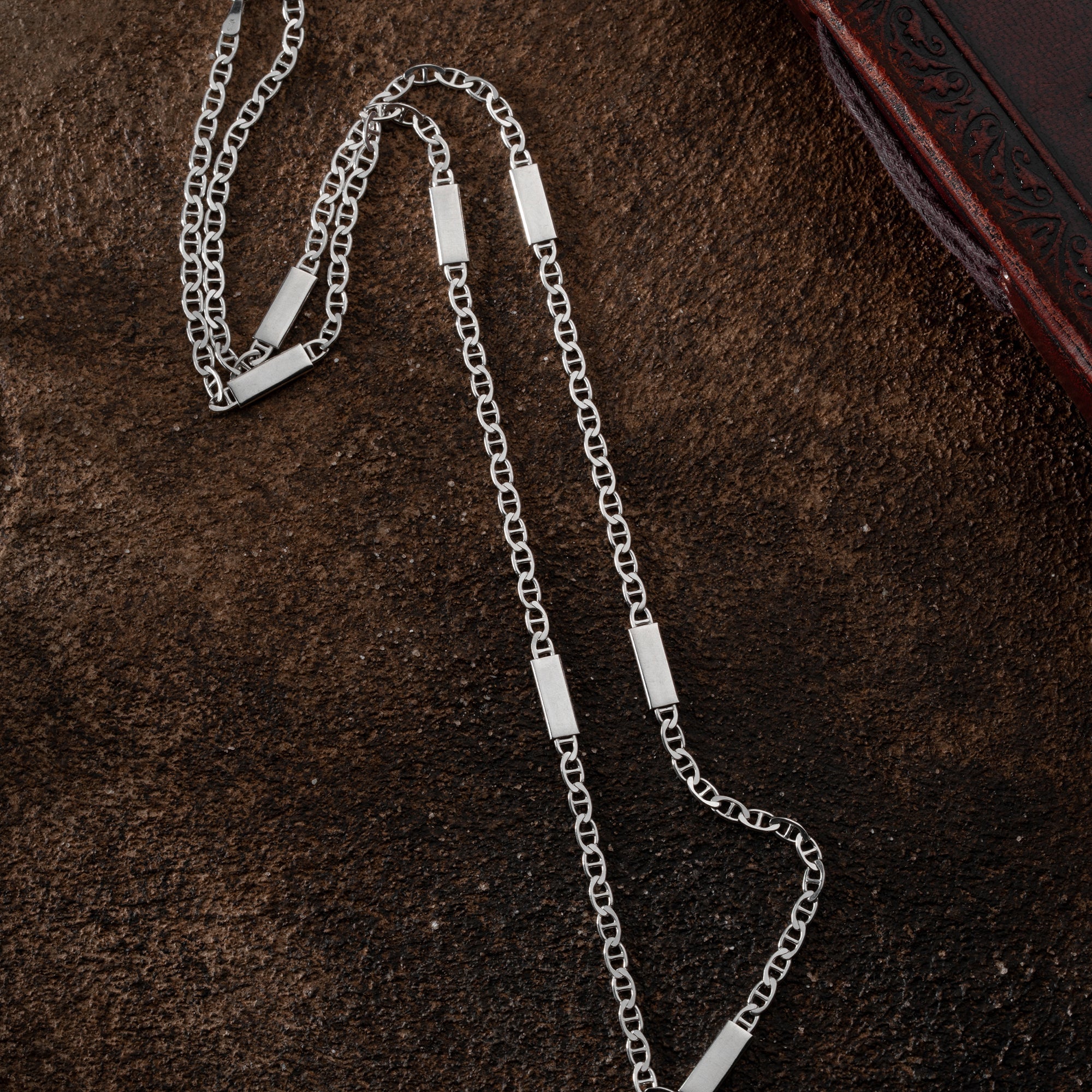 PLATTEN CUBAN LINK SET aus 925 Silber - Eleganter Schmuckset - AURIME