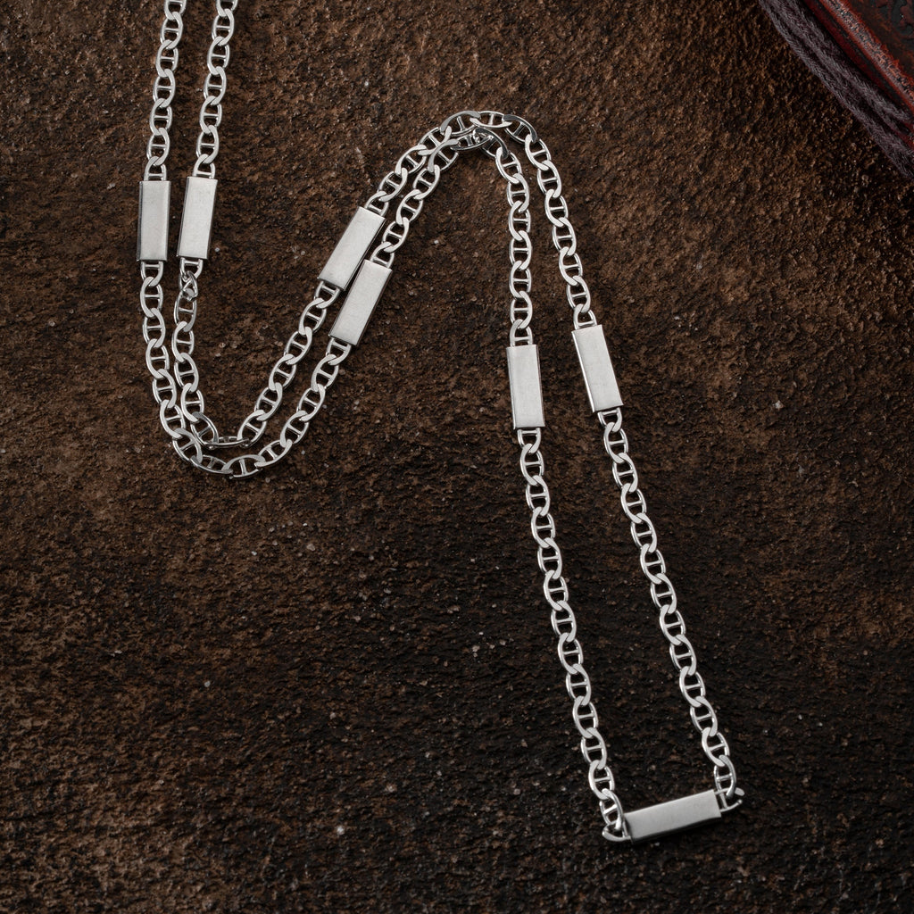 PLATTEN CUBAN LINK SET aus 925 Silber - Eleganter Schmuckset - AURIME