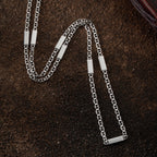 PLATTEN CUBAN LINK SET aus 925 Silber - Eleganter Schmuckset - AURIME