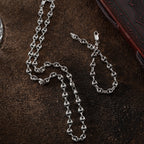 BOHNEN KETTE SET aus 925 Silber - Eleganter Halskette - AURIME