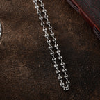 BOHNEN HALSKETTE aus 925 Silber - Eleganter Halskette - AURIME