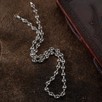 BOHNEN HALSKETTE aus 925 Silber - Eleganter Halskette - AURIME