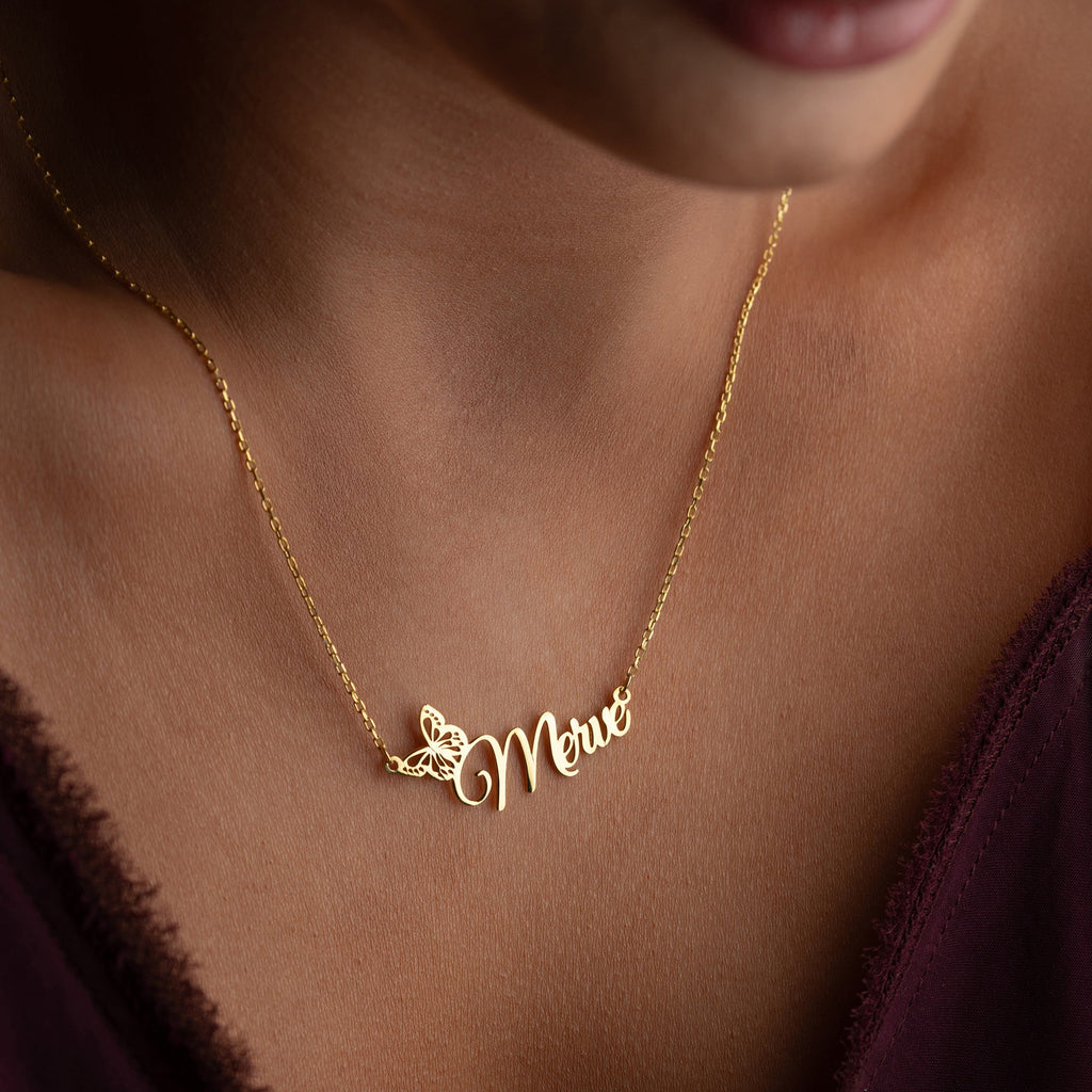 BUTTERFLY NAMENSKETTE III | 925 SILBER