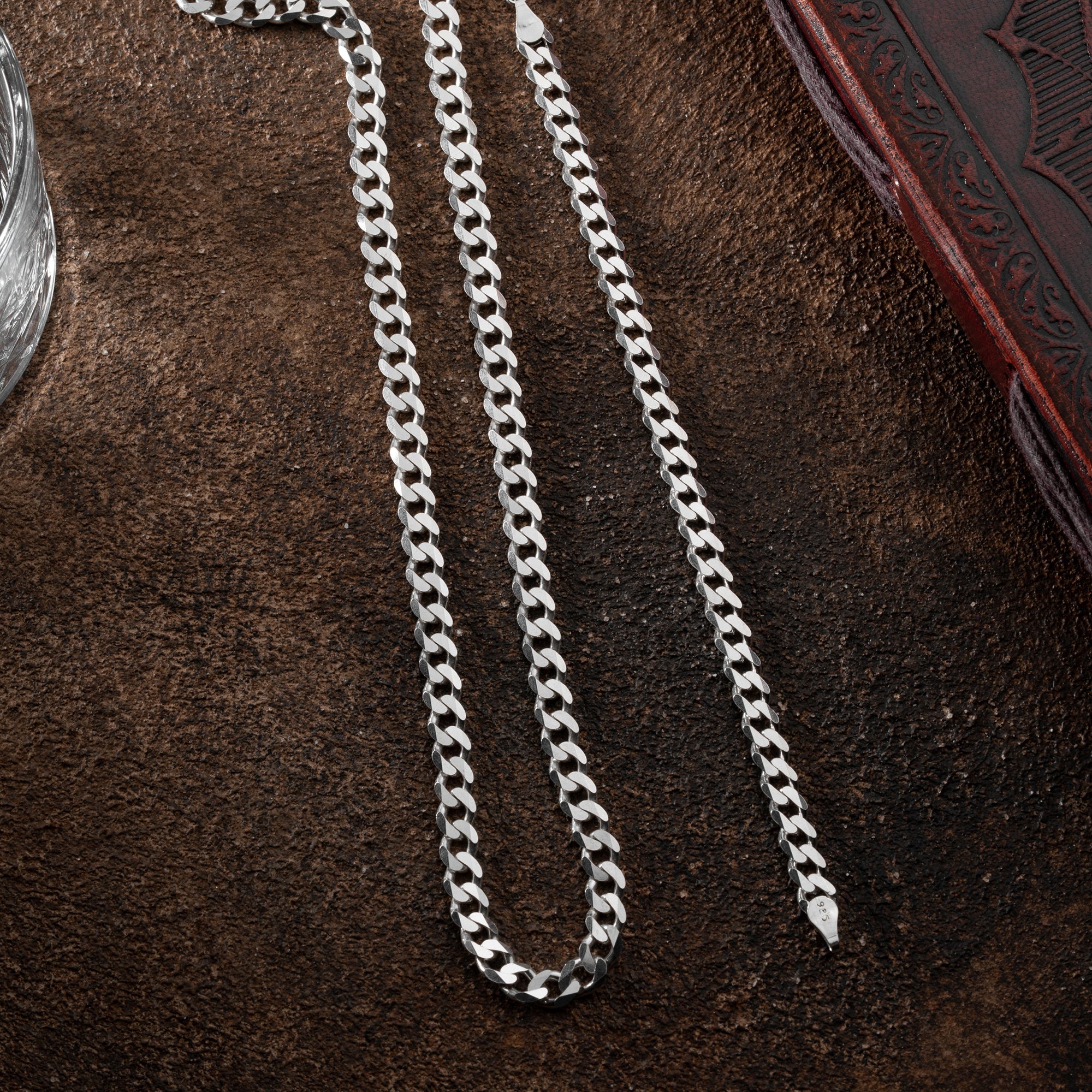 PANZER KETTE SET aus 925 Silber - Eleganter Halskette - AURIME