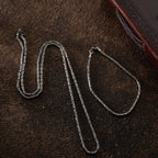 OVAL KÖNIGSKETTE 2MM SET aus 925 Silber - Eleganter Halskette - AURIME