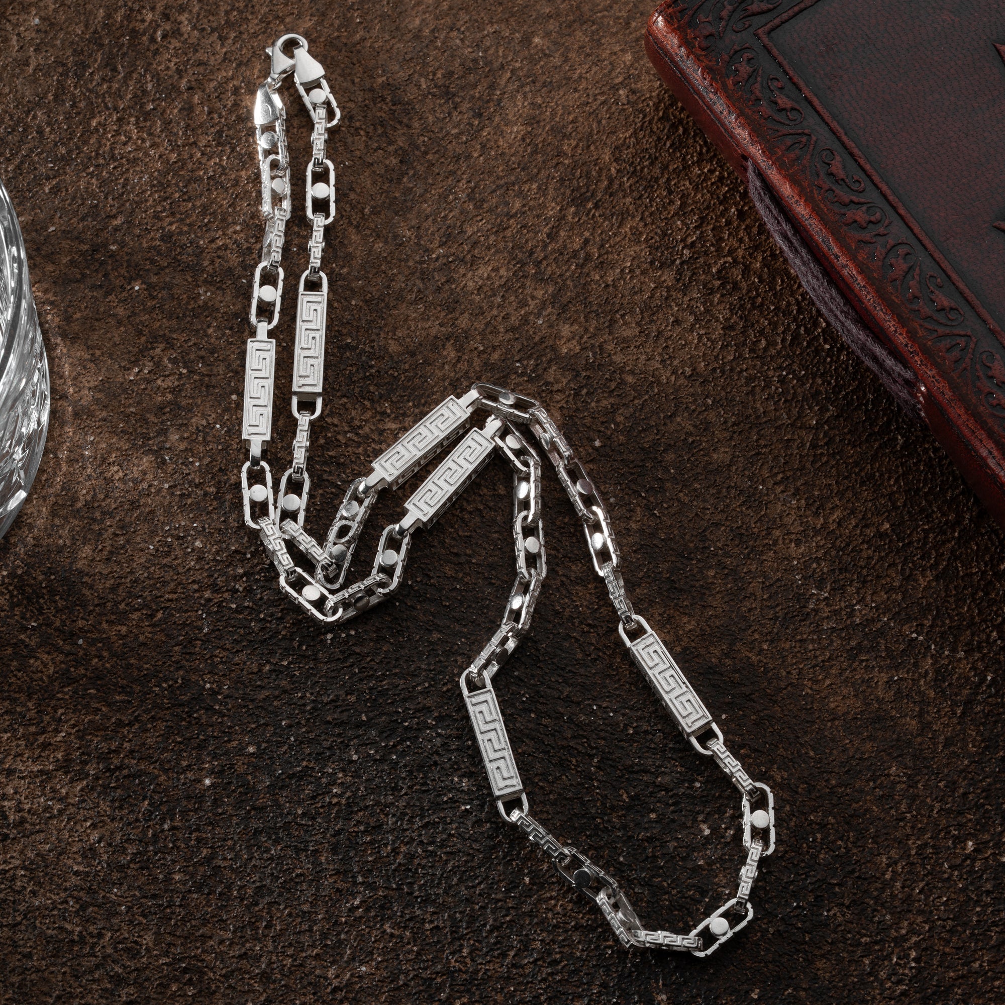 PAPYROS HALSKETTE aus 925 Silber - Eleganter Halskette - AURIME