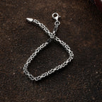 KÖNIGSARMBAND VIERKANT OXIDIERT 5MM aus 925 Silber - Eleganter Armband - AURIME