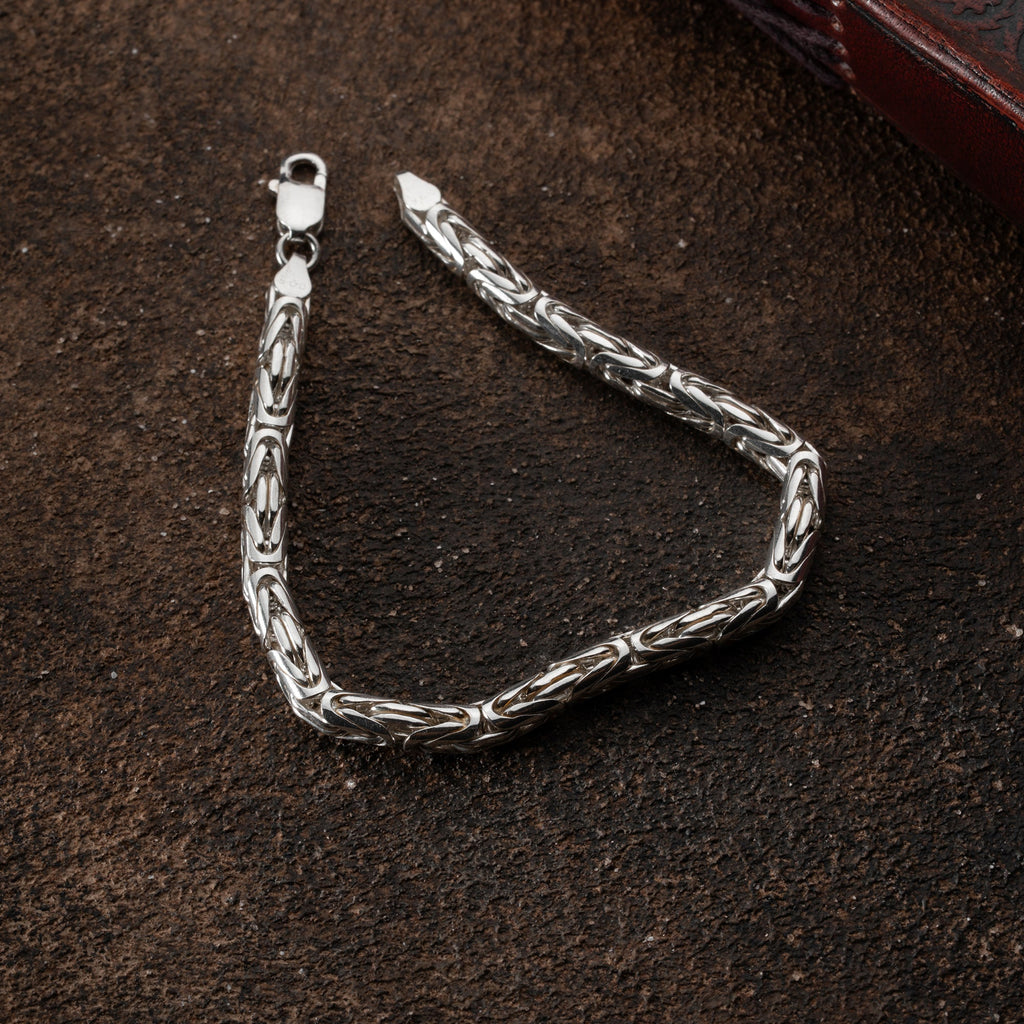 KÖNIGSARMBAND OVAL 5MM aus 925 Silber - Eleganter Armband - AURIME