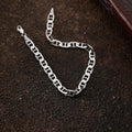 Cuban Link Armband 6mm aus 925 Silber von AURIME, detailreiche silberne Schmuckarmband mit dickem Gliederdesign.