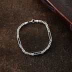 KÖNIGSARMBAND BLACK STRASSSTEIN 5MM aus 925 Silber - Eleganter Armband - AURIME