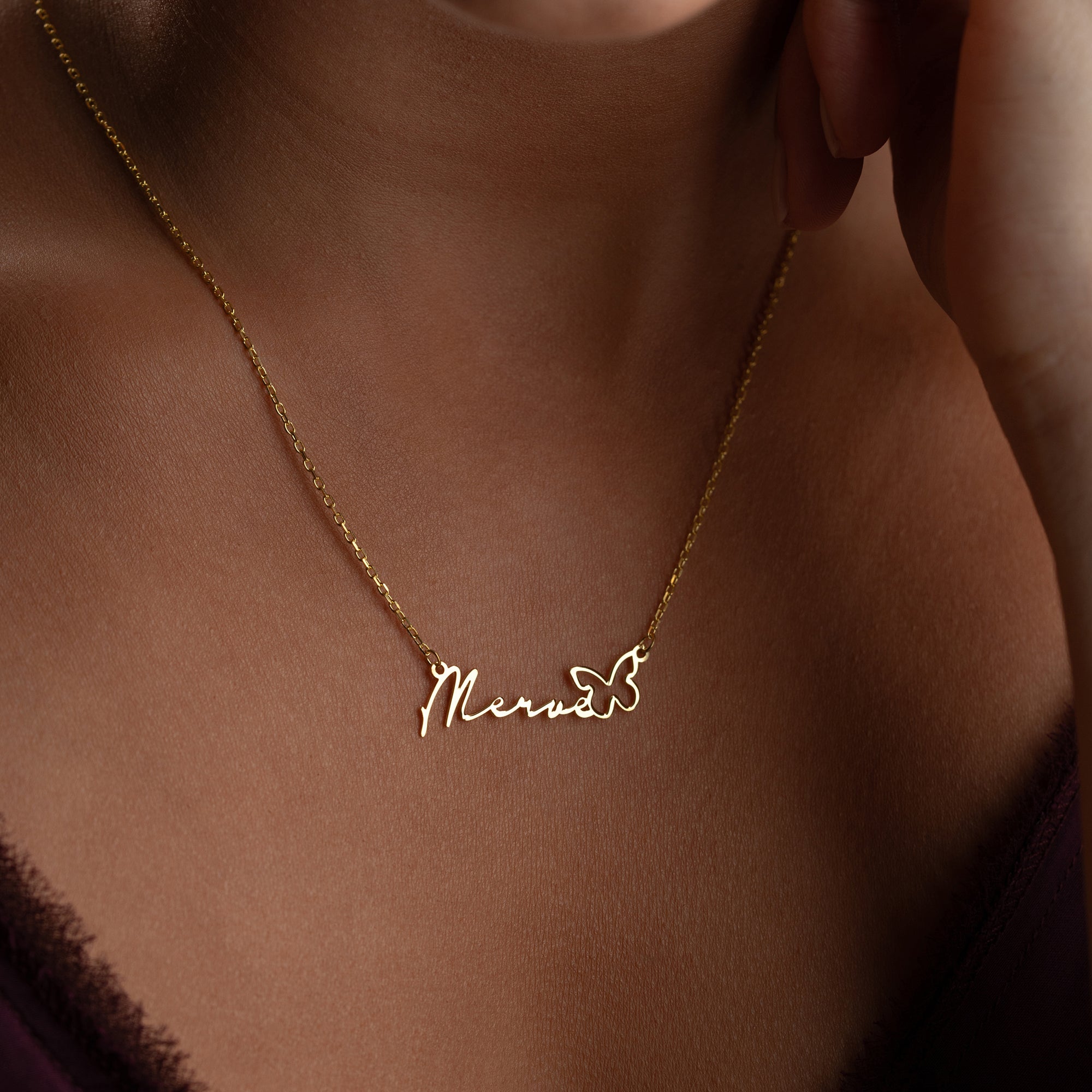 NAMENSKETTE PURE BUTTERFLY | 925 SILBER