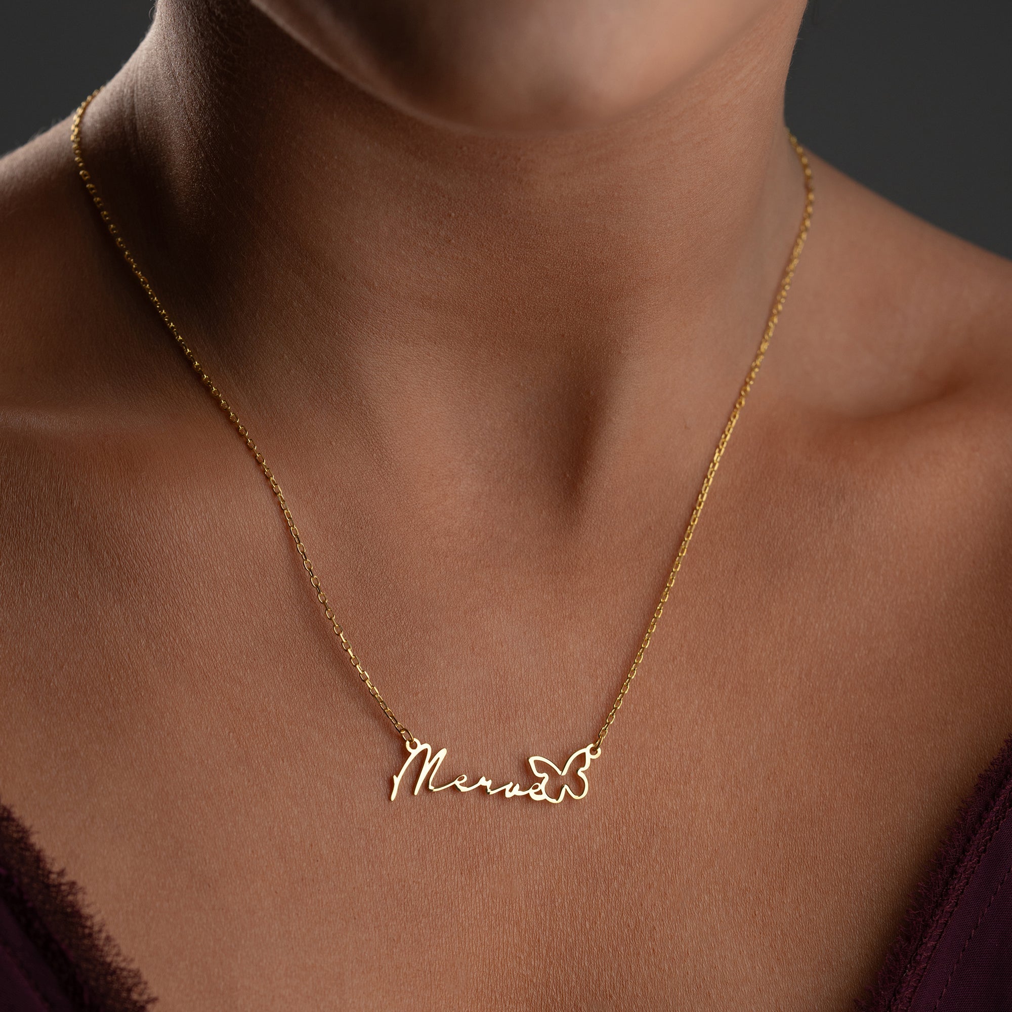NAMENSKETTE PURE BUTTERFLY | 925 SILBER
