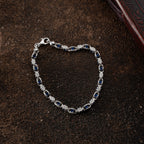 ANKER BLUE DIAMOND ARMBAND 5MM aus 925 Silber - Eleganter Armband - AURIME