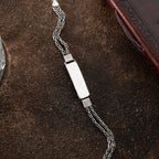 KÖNIGSARMBAND DUO MIT GRAVUR aus 925 Silber - Eleganter Armband - AURIME